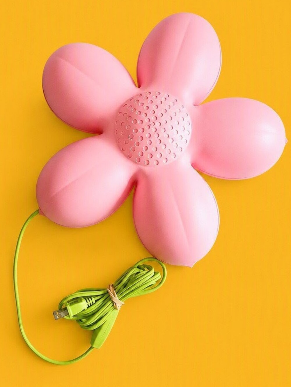 IKEA Lime & Pink Wall Lamp Flower Shaped Fully tested, works perfectly!